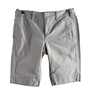 G1 BASIC GOODS SIZE 2 LIGHT GRAY PAPER TWILL COTTON SHORTS $110